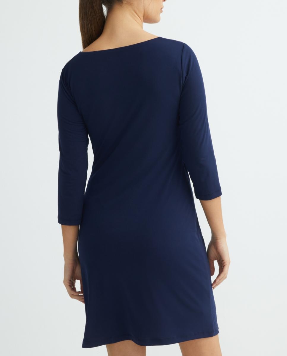 Imagen 0 de Vestido liso manga 3/4