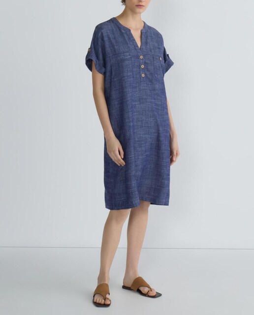 Imagen 0 de Vestido de mujer liso manga corta