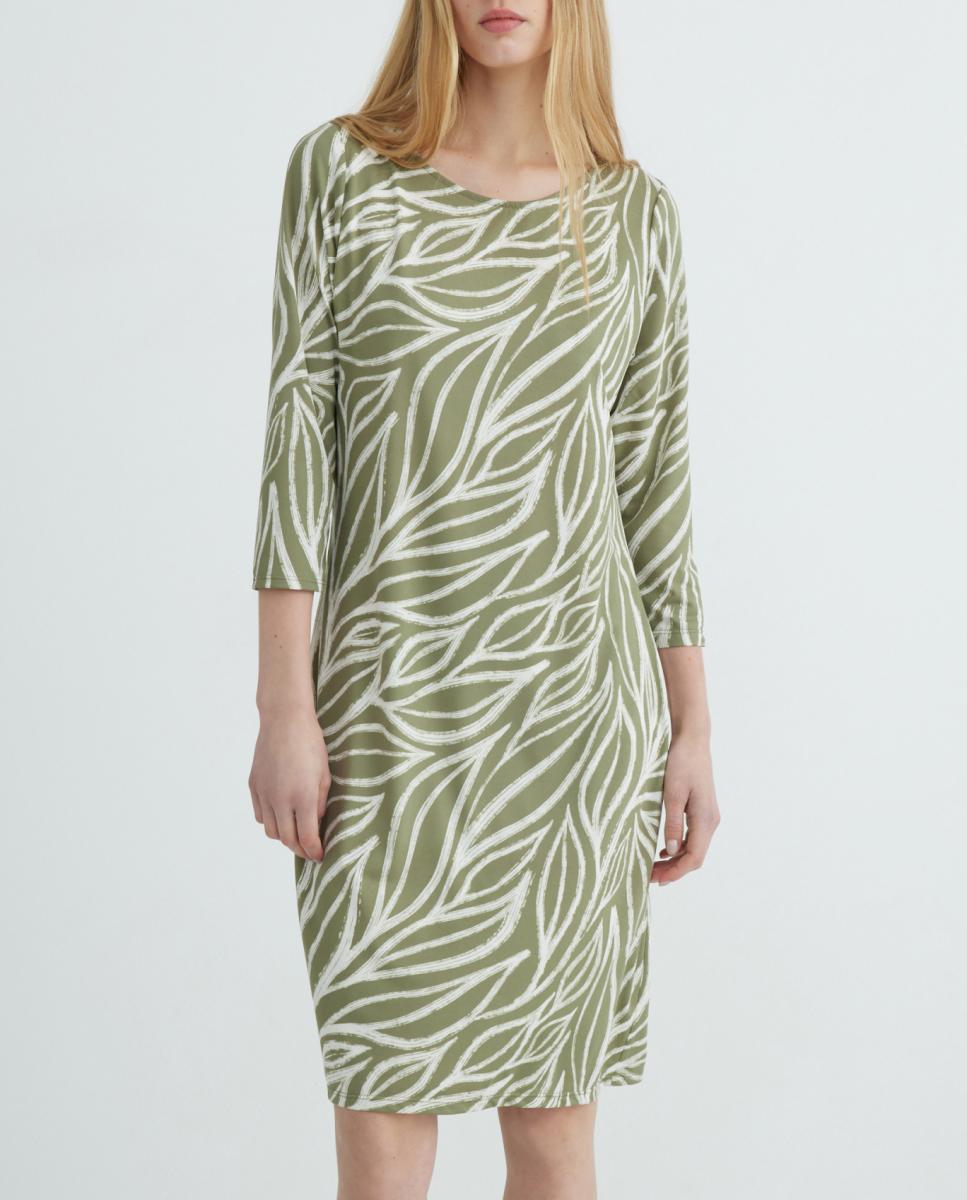 Imagen 0 de Vestido estampado manga francesa