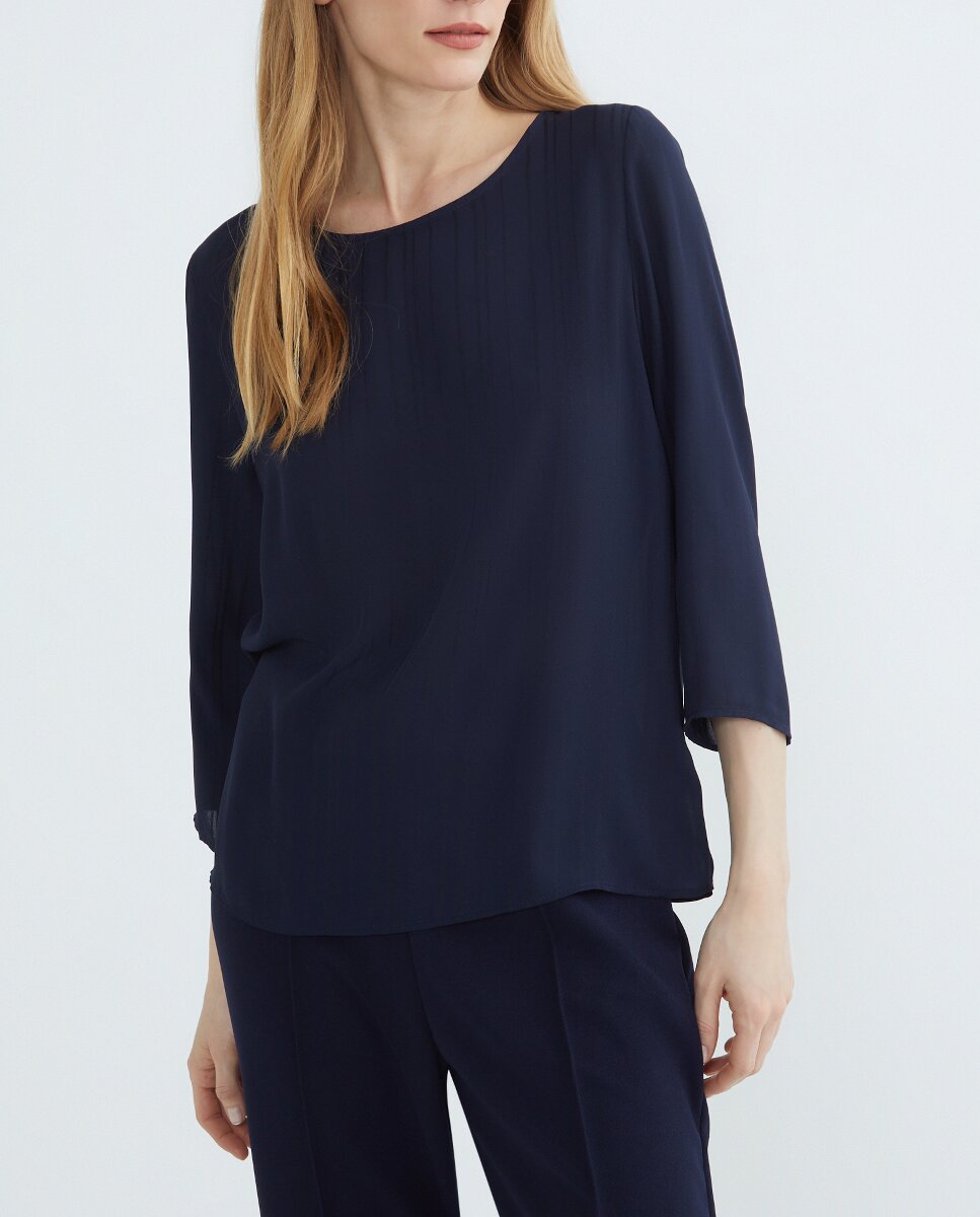 Imagen 0 de Blusa de mujer lisa manga 3/4