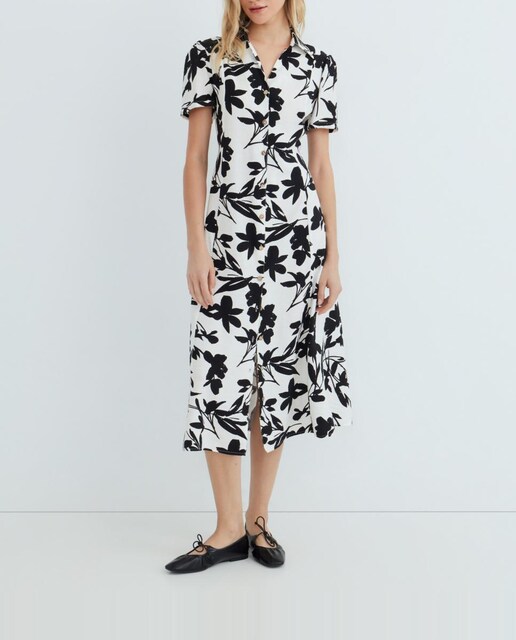Imagen 0 de Vestido manga corta estampado