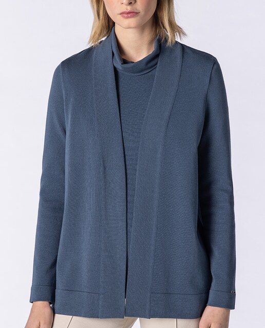 Imagen 0 de Chaqueta de mujer de punto liso, abierta y de manga larga