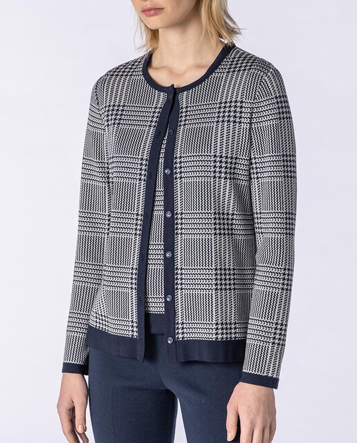 Imagen 0 de Twin set de mujer de chaqueta y jersey de punto jacquard