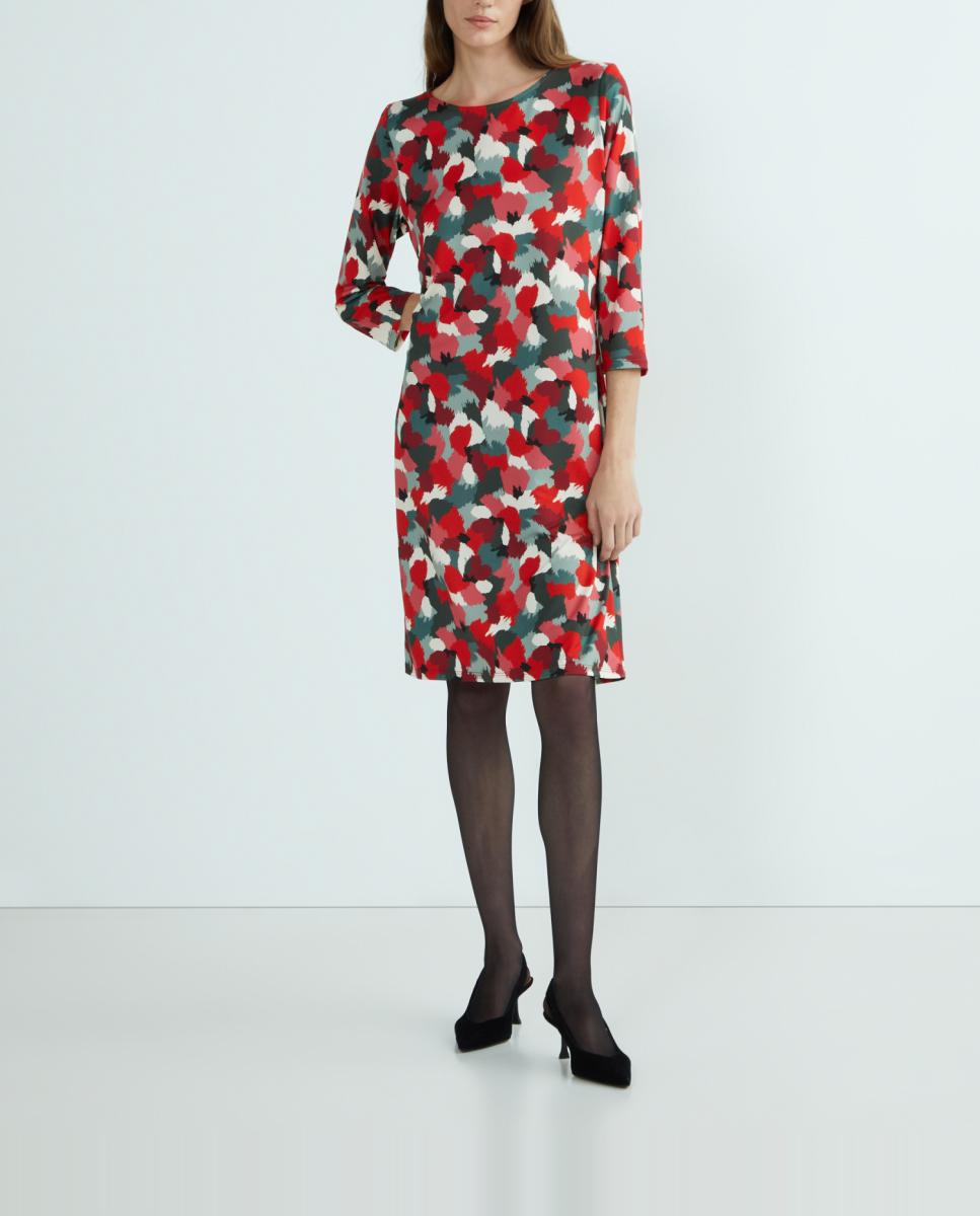 Imagen 0 de Vestido de mujer estampado manga 3/4