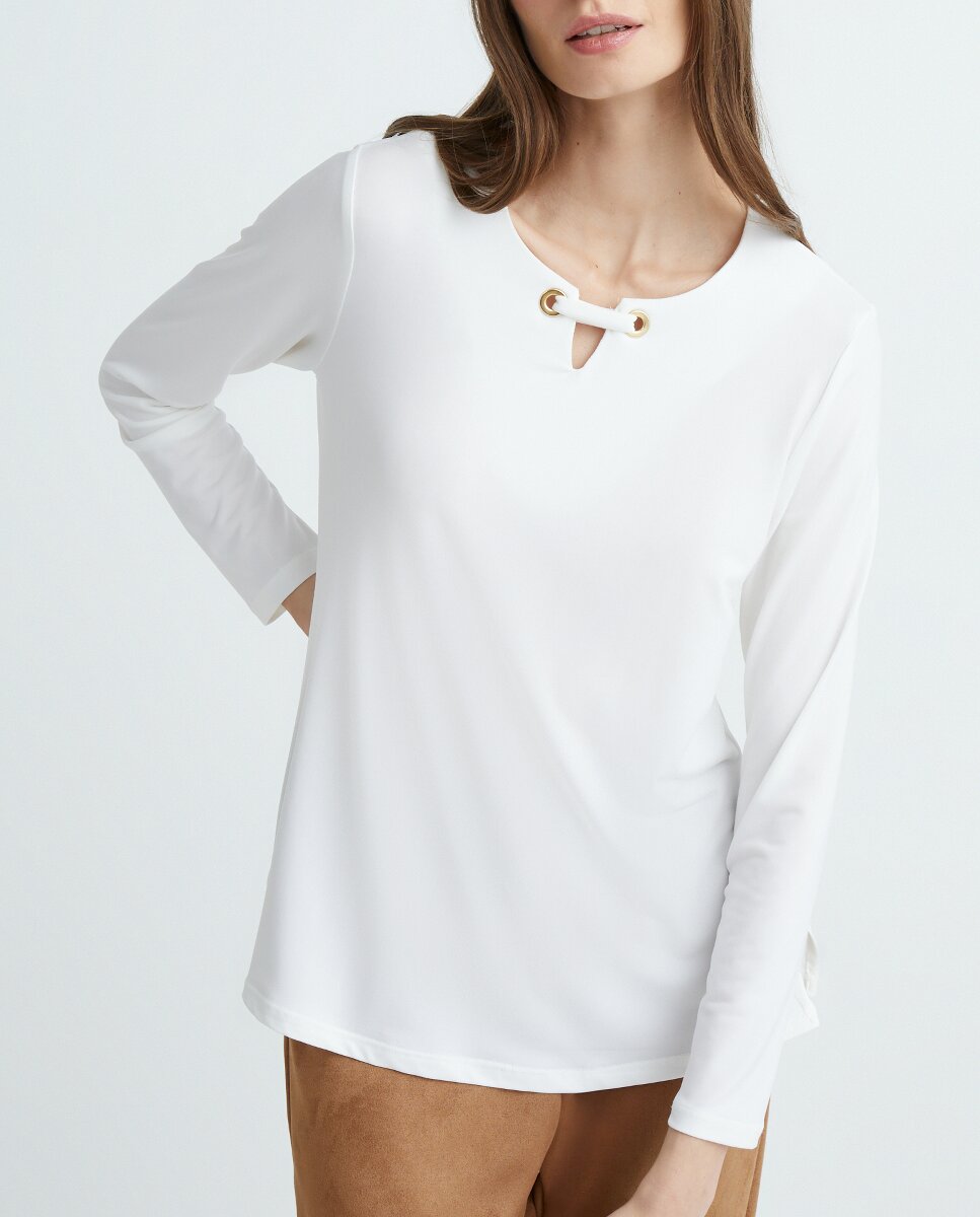 Imagen 0 de Camiseta de mujer lisa manga larga