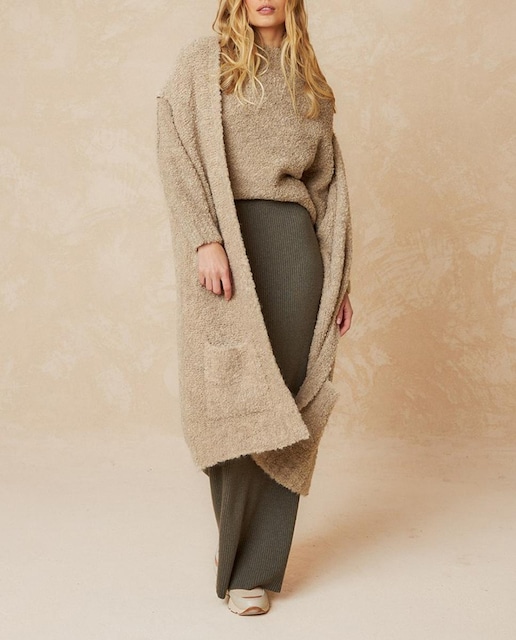 Imagen 0 de Chaleco de mujer maxi cuello redondo