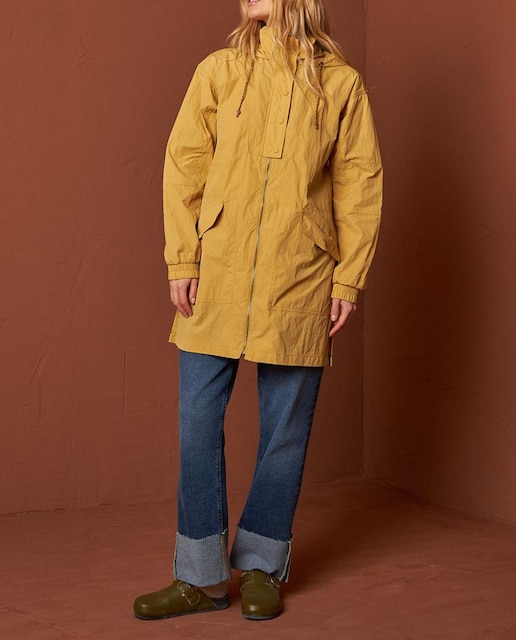 Imagen 0 de Gabardina de mujer cuello subido manga larga