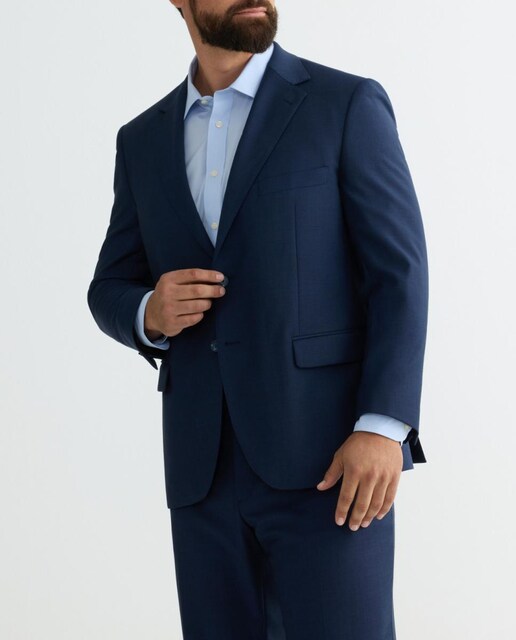 Imagen 0 de Chaqueta tallas grandes hombre ojo de perdiz azul lavable