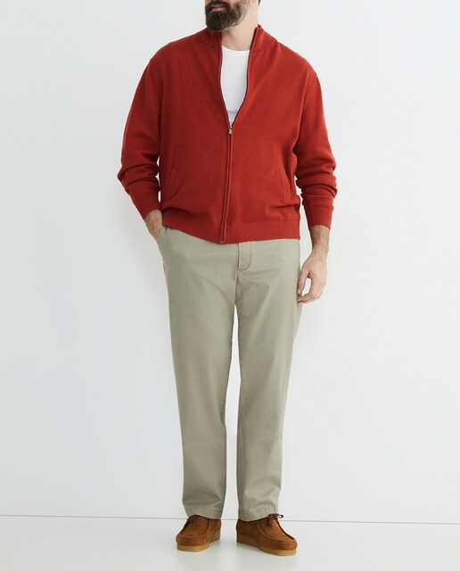 Imagen 0 de Pantalon hombre de sport de cintura con gomas, regular algodón elastómero tallas grandes