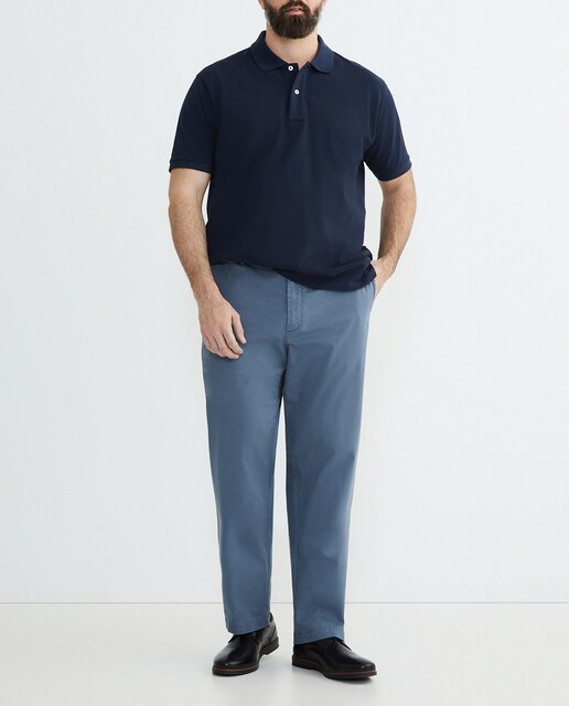 Imagen 0 de Pantalon hombre de sport de cintura con gomas, regular algodón elastómero tallas grandes