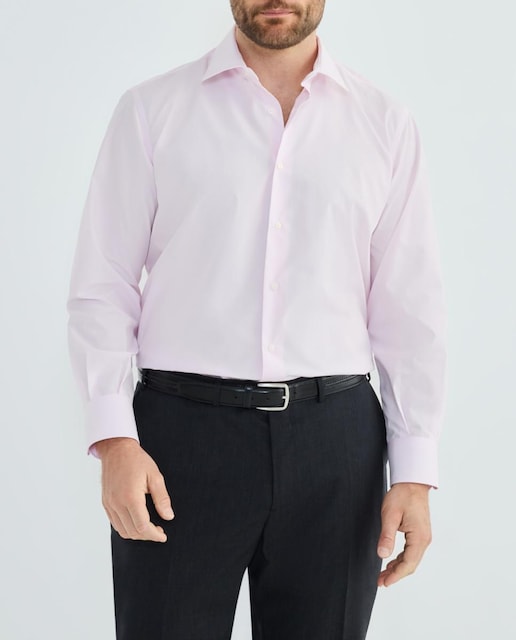 Imagen 0 de Camisa vestir non iron con manga larga de hombre tallas grandes