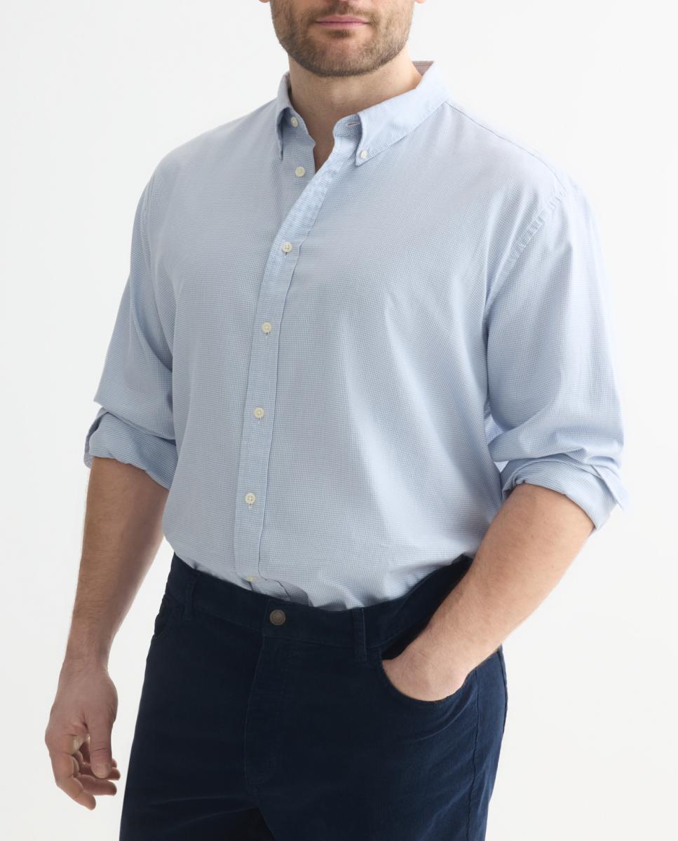 Imagen 0 de Camisa sport con manga larga  de hombre tallas grandes