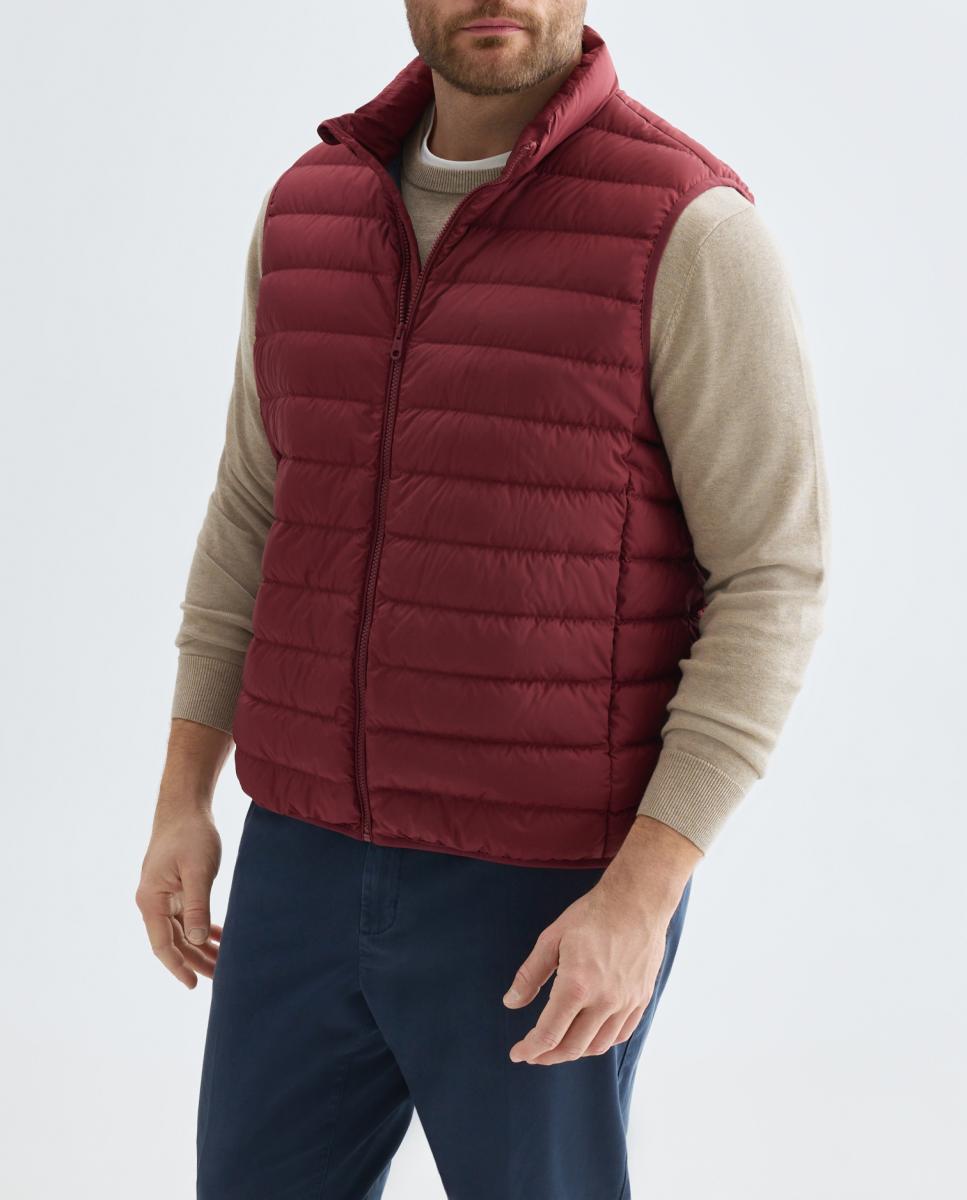 Imagen 0 de Chaleco ligero de hombre tallas grandes con poliéster reciclado y pluma natural