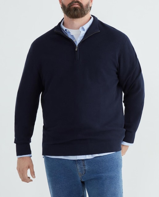Imagen 0 de Jersey cremallera hombre tallas grandes