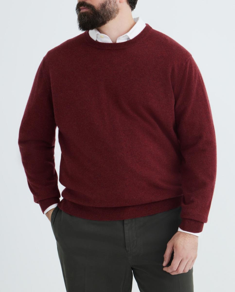Imagen 0 de Jersey de hombre de cuello redondo liso cashmere