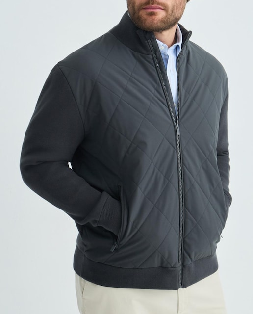 Imagen 0 de Chaqueta combinada rombos tallas grandes hombre.