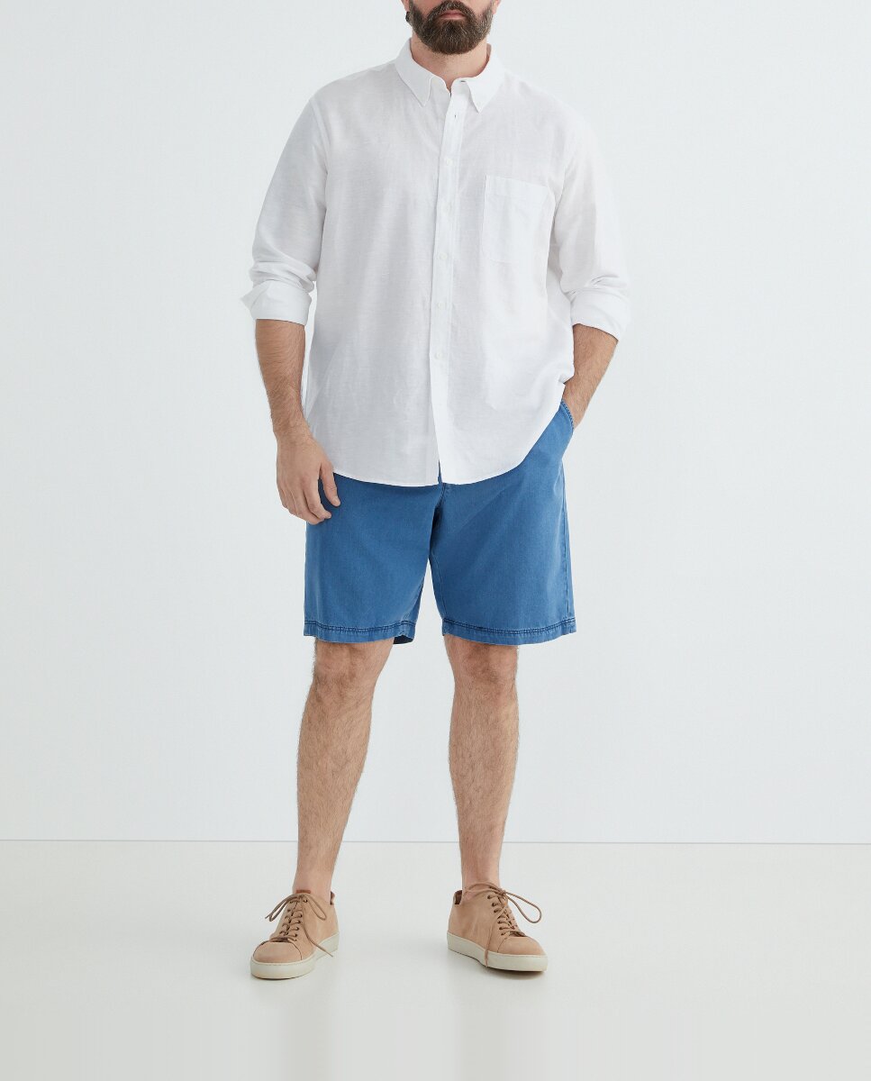 Imagen 0 de Bermuda hombre denim chino regular tallas grandes