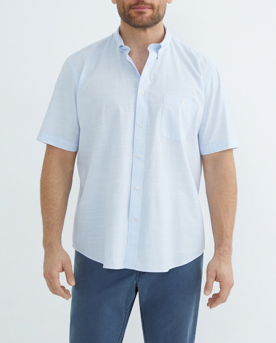 Imagen 0 de Camisa de hombre manga corta tallas grandes