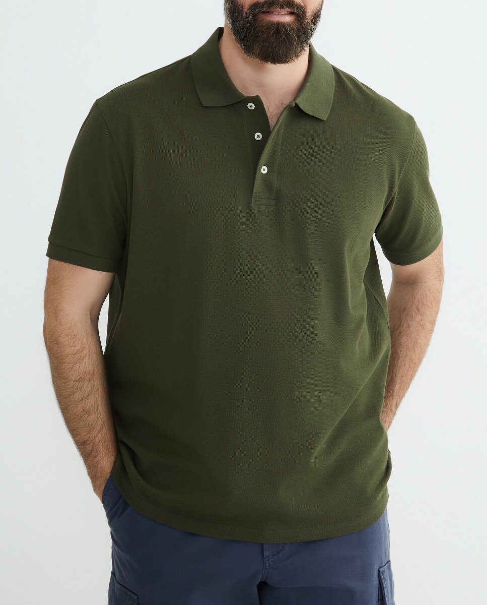Imagen 0 de Polo de hombre, tallas grandes, manga corta liso