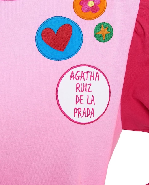 Imagen 0 de Vestido de mujer rosa cuello alto