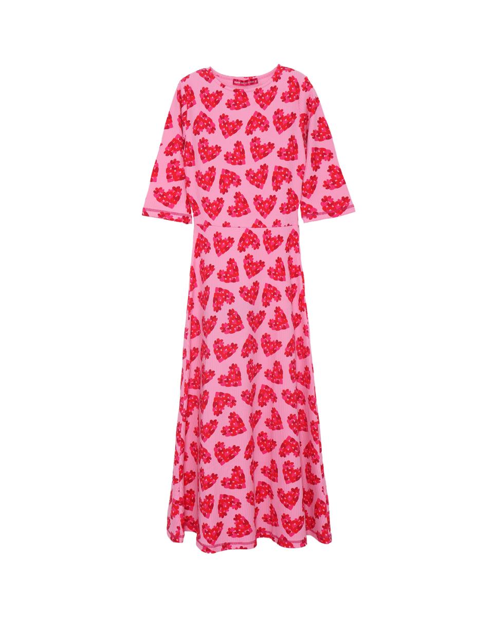 Imagen 0 de Vestido de mujer midi con manga francesa estampado multicolor