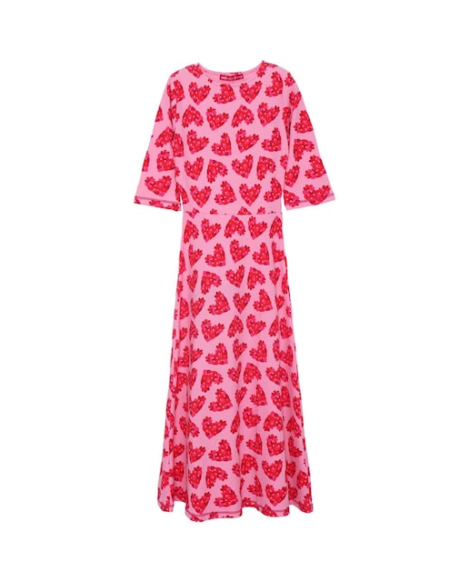 Imagen 0 de Vestido de mujer midi con manga francesa estampado multicolor