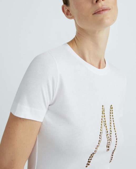 Imagen 0 de Camiseta de mujer básica manga corta con logo