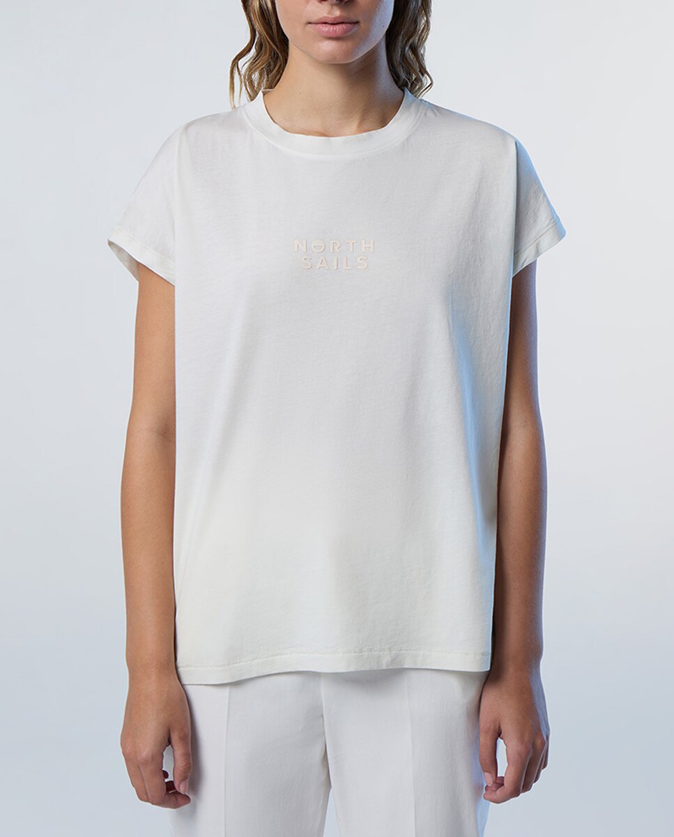 Imagen 0 de Camiseta de mujer cuello redondo y manga corta