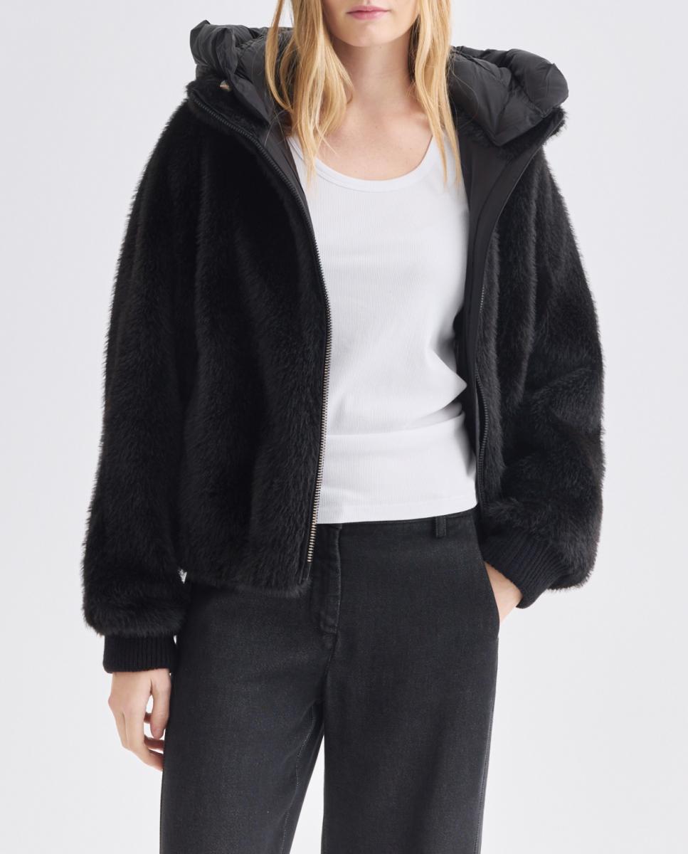 Imagen 0 de Chaqueta oversize de mujer con capucha acolchada desmontable