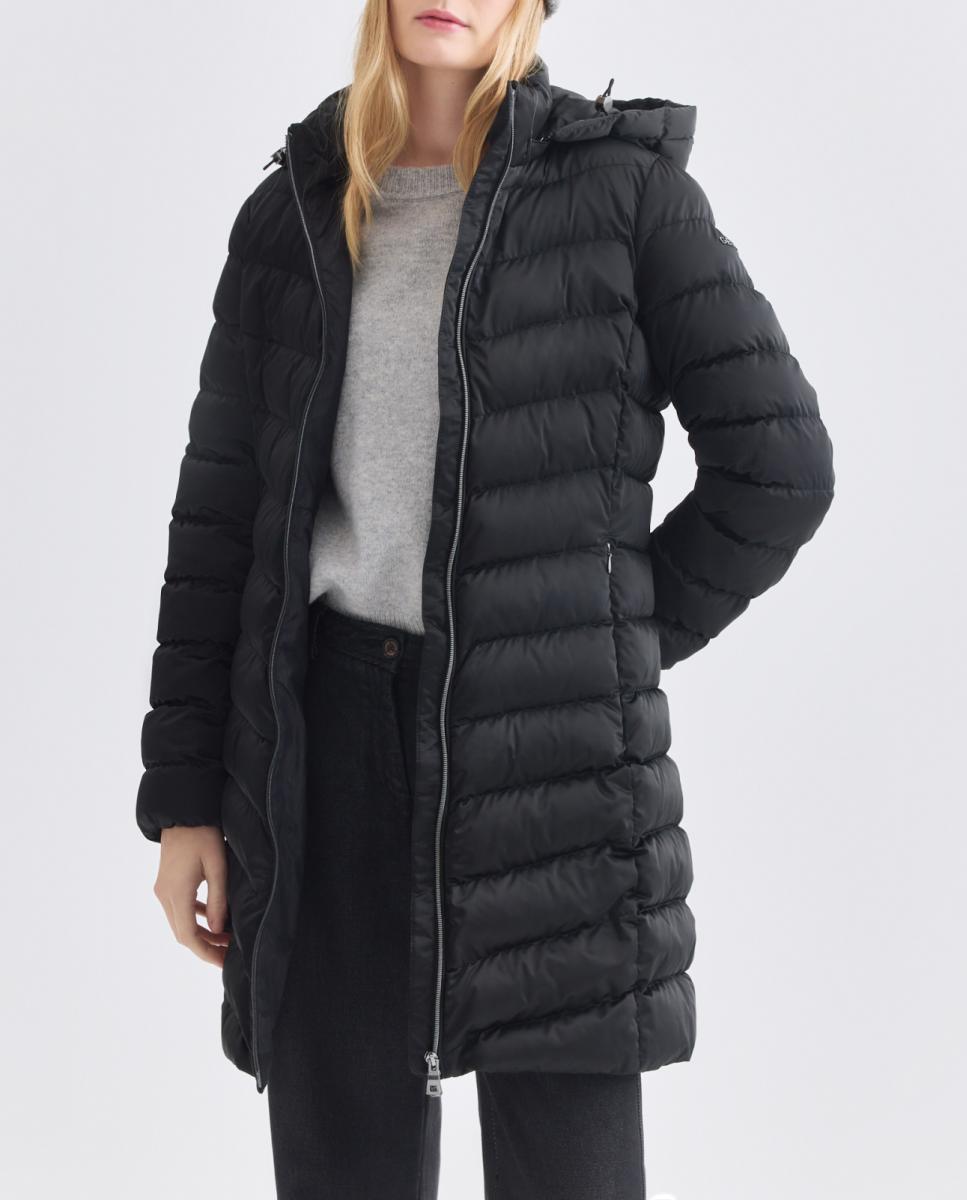 Imagen 0 de Chaqueta larga de mujer con capucha desmontable