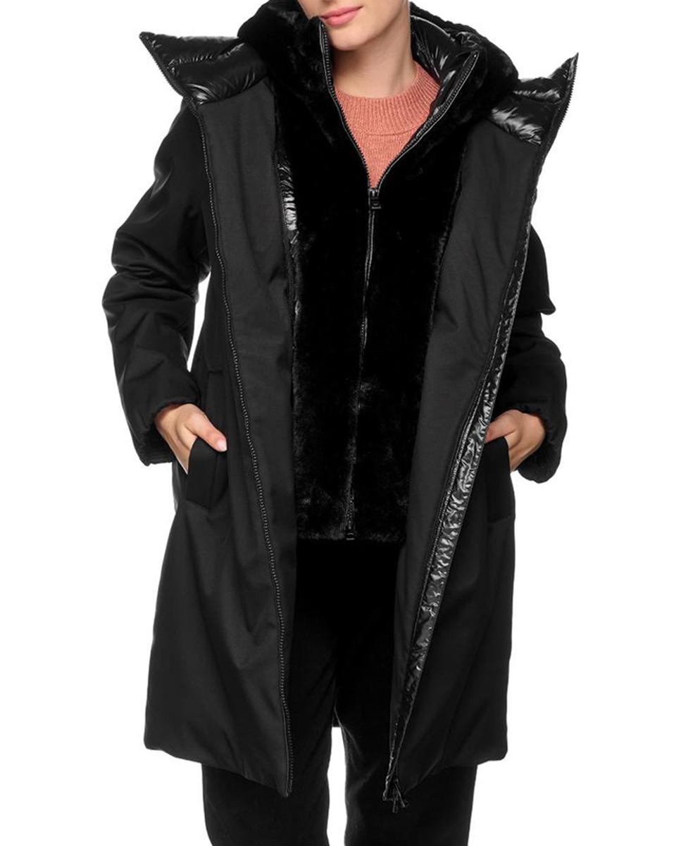 Imagen 0 de Chaqueta de mujer con pechera desmontable y capucha