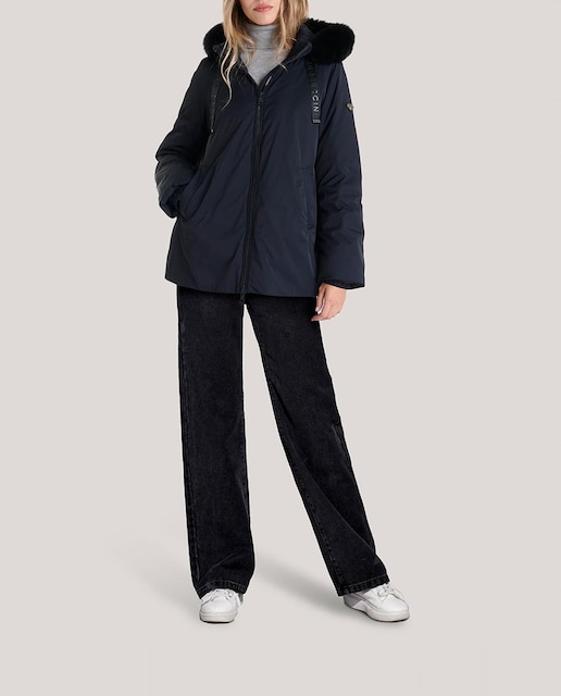 Imagen 0 de Parka de mujer lisa corta 73 cm