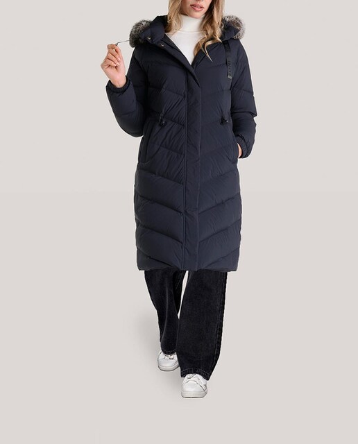 Imagen 0 de Plumífero de mujer largo maxi 100 cm. acolchado espiga