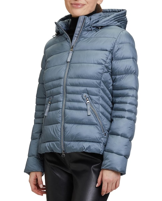 Imagen 0 de Cazadora plumas acolchada con capucha desmontable de mujer