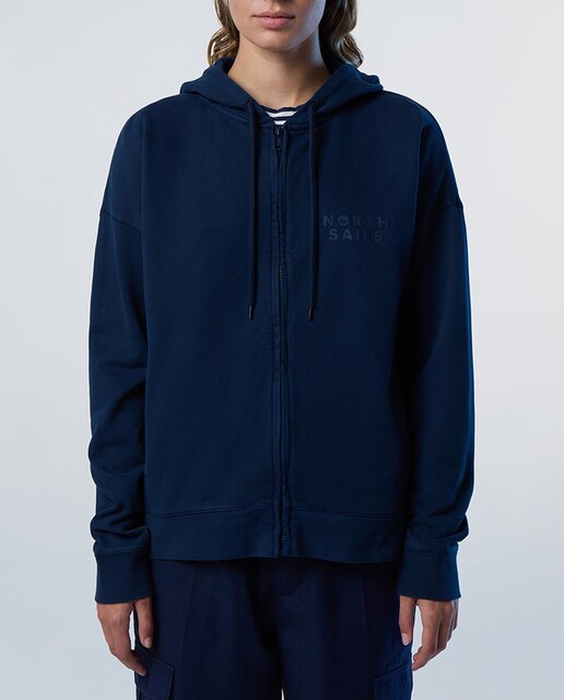 Imagen 0 de Felpa de mujer con capucha garment dyed