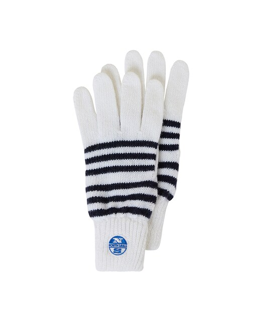 Imagen 0 de Guantes de mujer a rayas reciclado