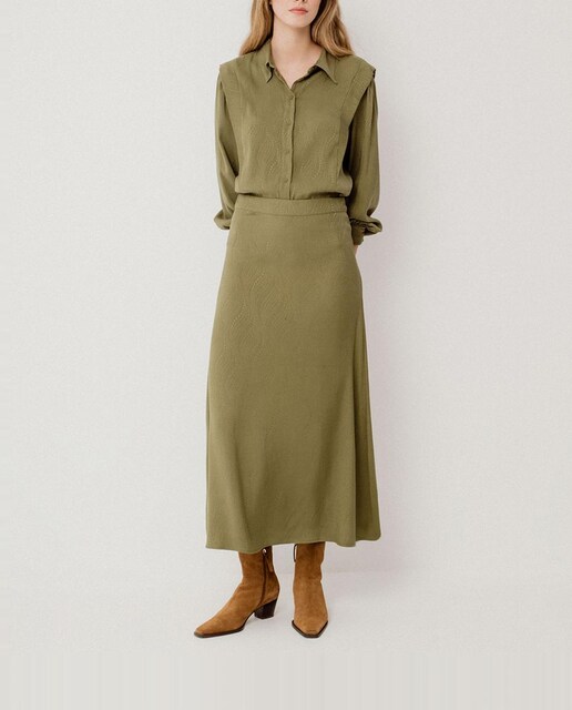 Imagen 0 de Falda midi jacquard