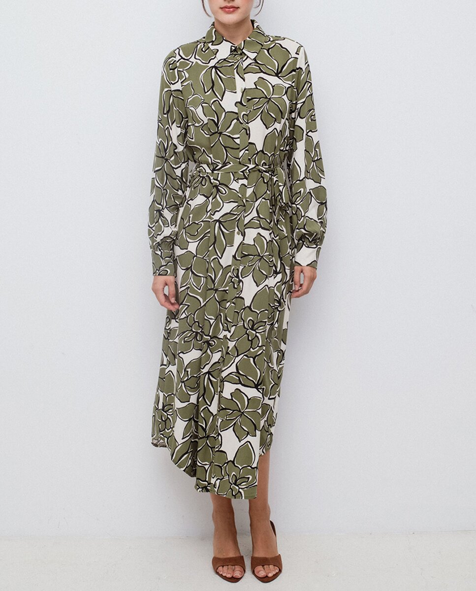 Imagen 0 de Vestido camisero midi
