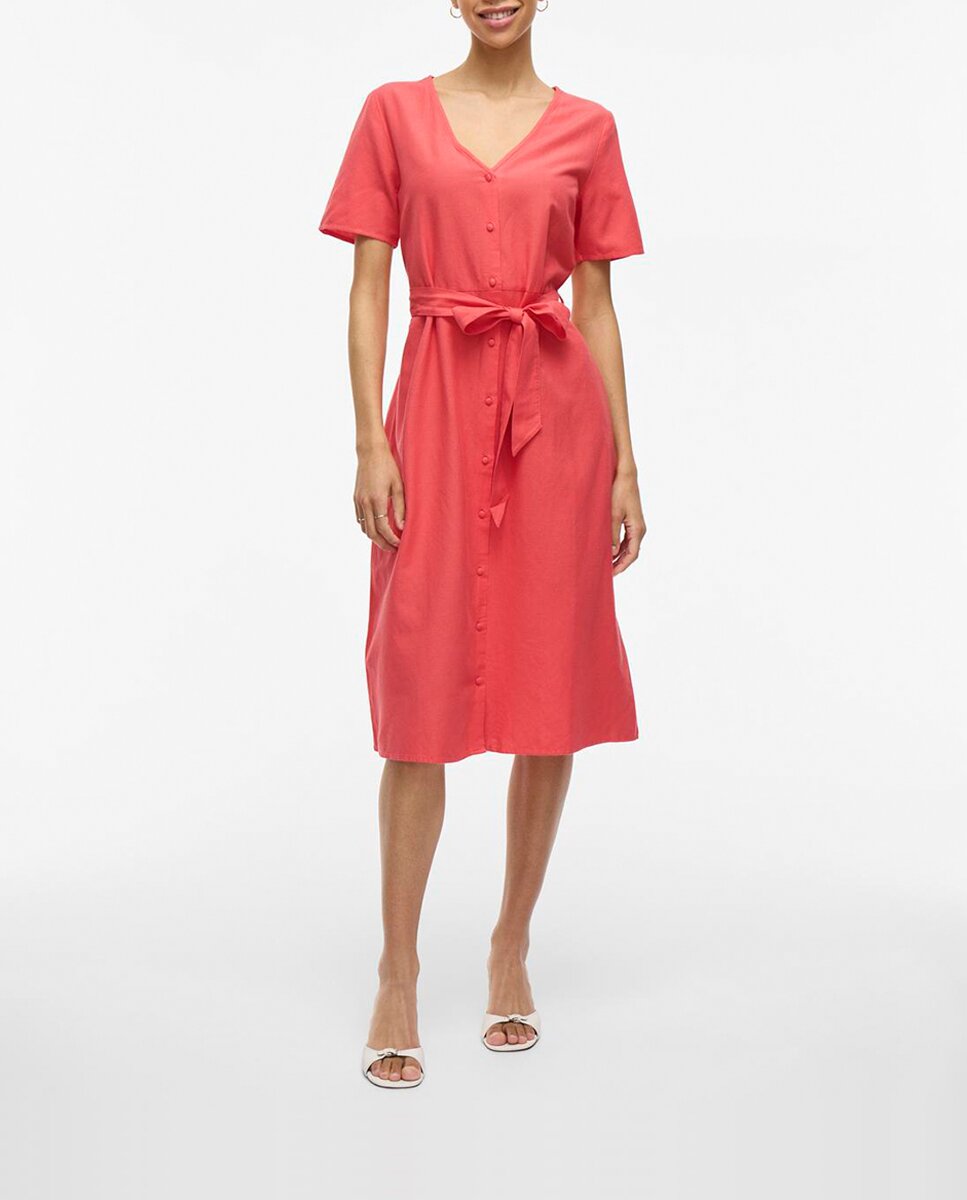 Imagen 0 de Vestido midi lino