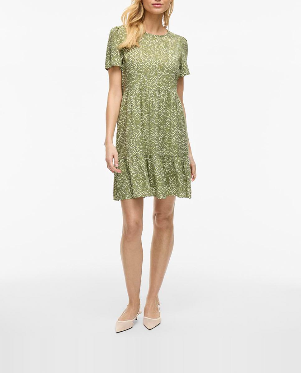 Imagen 0 de Vestido corto con volante