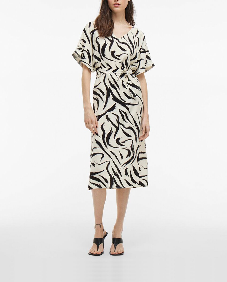 Imagen 0 de Vestido midi estampado