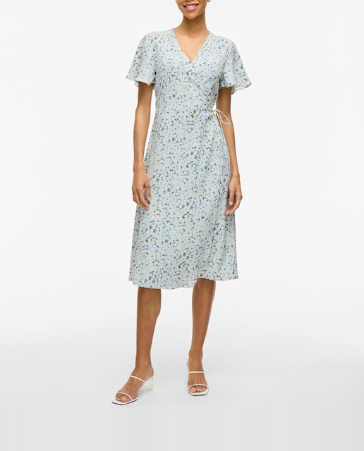Imagen 0 de Vestido midi cruzado