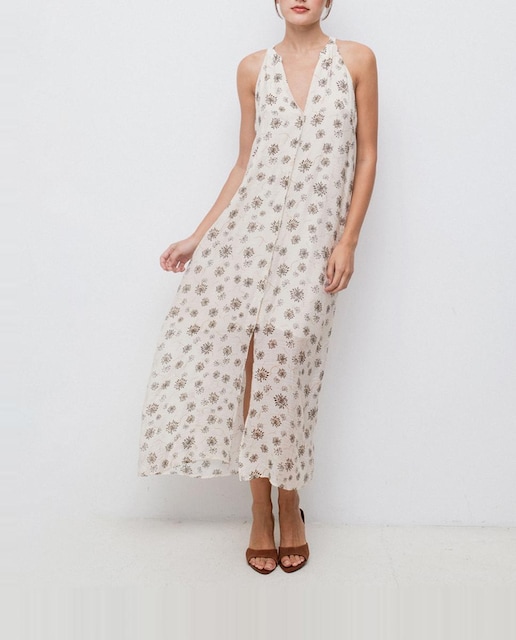 Imagen 0 de Vestido largo con cuello pico