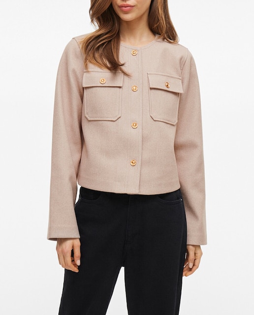 Imagen 0 de Chaqueta corta de mujer con bolsillos