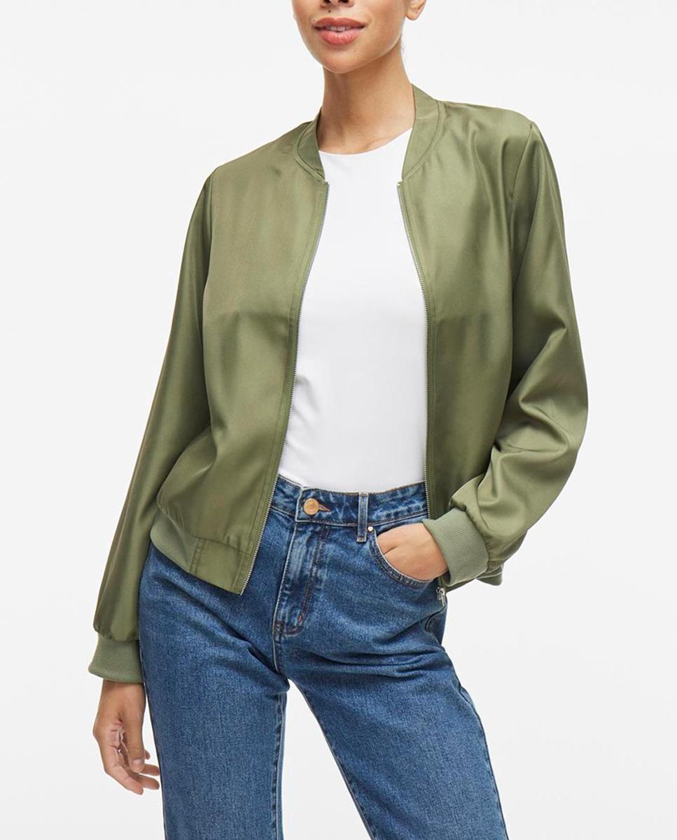Imagen 0 de Chaqueta bomber de mujer con cremallera