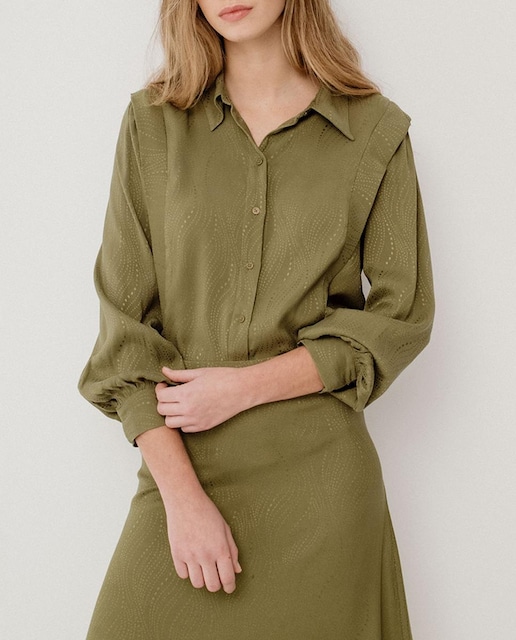 Imagen 0 de Camisa de mujer manga larga jacquard