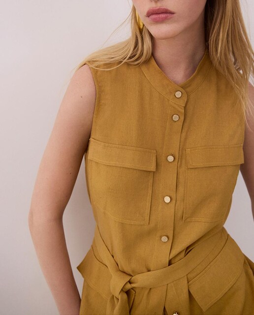 Imagen 0 de Camisa sin mangas con botones