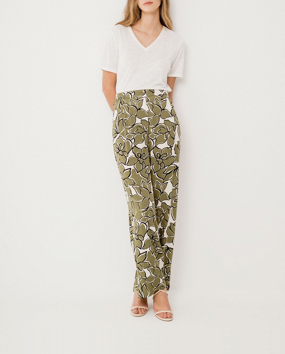 Imagen 0 de Pantalón largo de mujer estampado