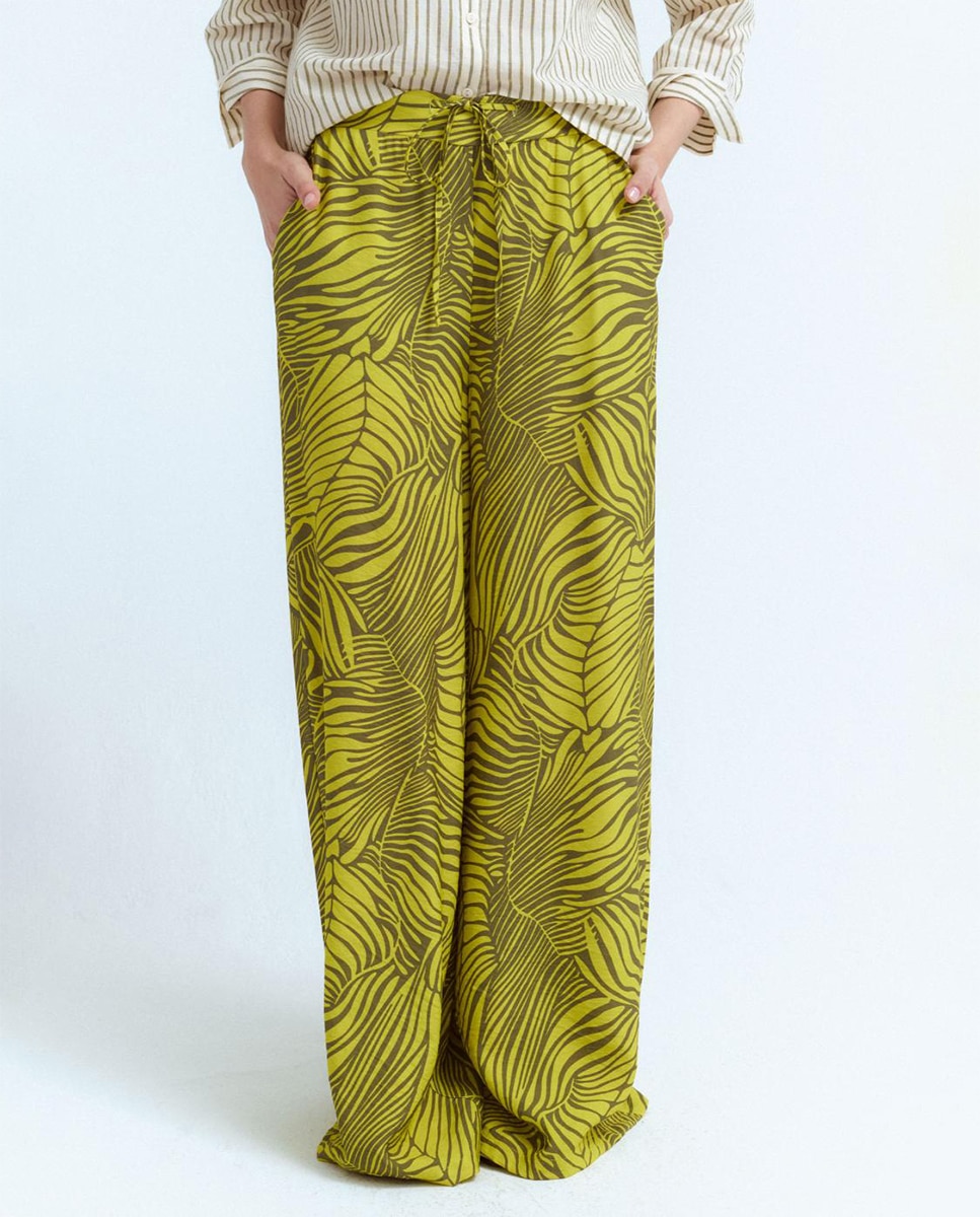 Imagen 0 de Pantalón de mujer ancho estampado
