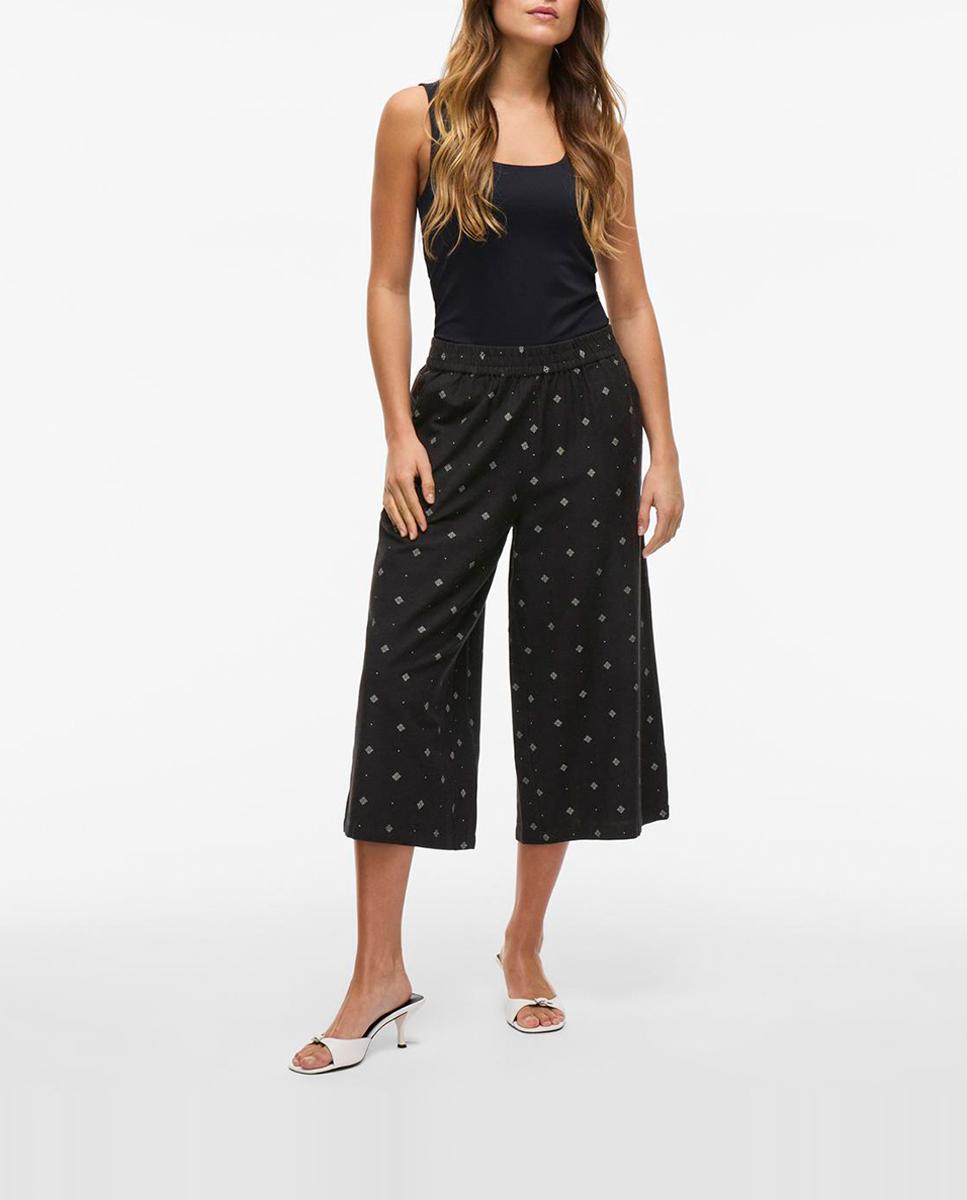 Imagen 0 de Pantalón de mujer culotte lino estampado